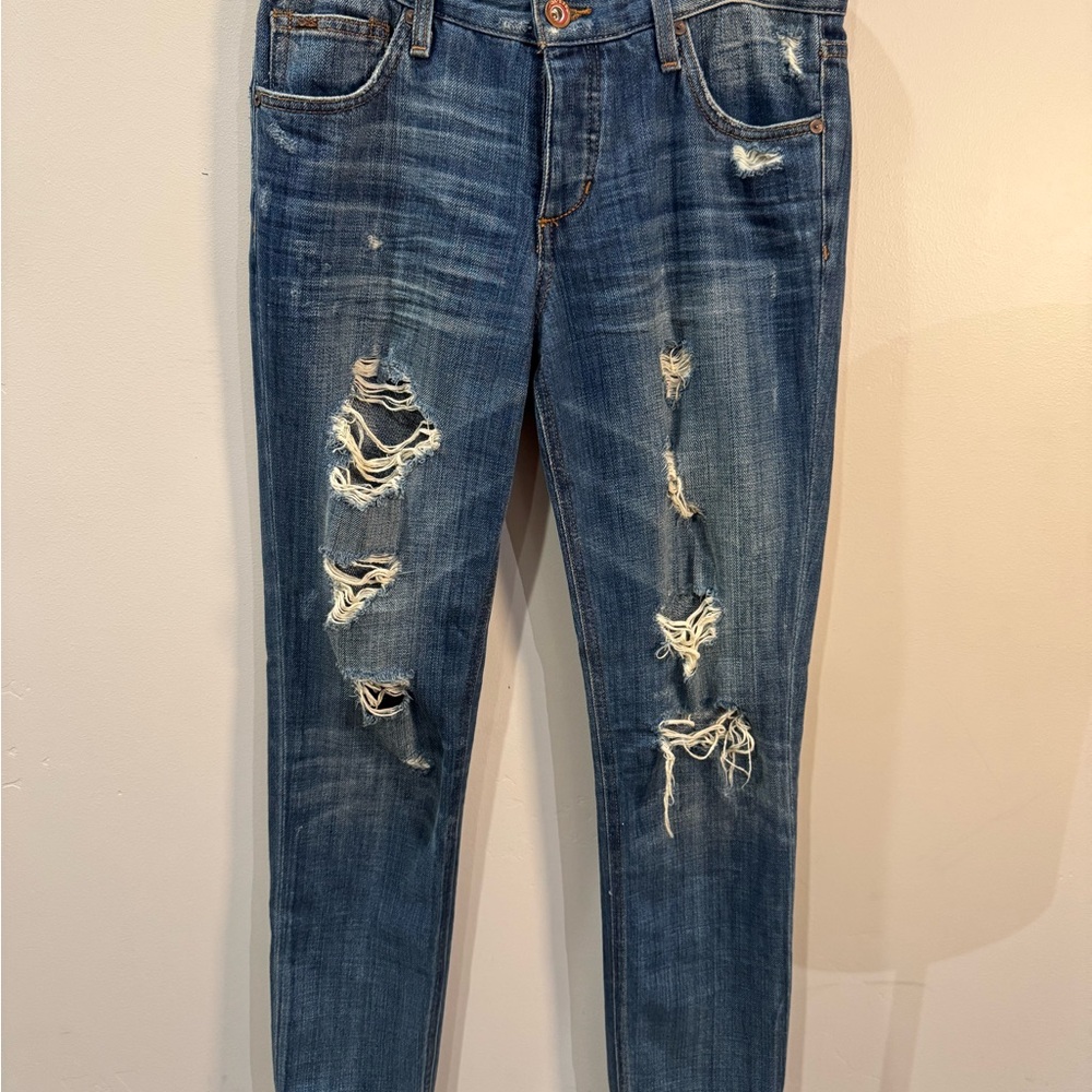 Jose Women’s Distressed Blue Jeans, the Billie Ankle collector’s edition, S 24